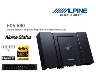 Alpine HDA-V90 5-Kanal Digital Verstärker Alpine Status 900 Watt RMS - Bild 1 von 4