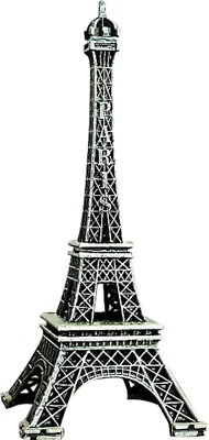 Eiffel Tower Statue Decor 8.5 Inch Alloy Metal Collectible Figurine Replica Souv - Image 1 of 4