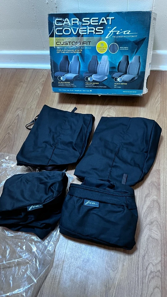 FIA SP801 NEGRO Protector de Asiento Semi Personalizado Cubierta de Asiento, Negro, Asientos Cubo Foto 1 de 4