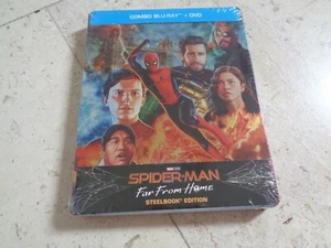 SPIDER-MAN FAR FROM HOME Tom Holland Blu-ray SteelBook Jake Gyllenhaal Zendaya - Picture 1 of 6