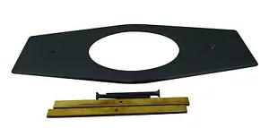 Westbrass One-Hole Remodel Plate for Moen and Delta, Matte Black, D502-62 - Picture 1 of 2