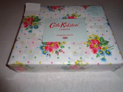 NEW Cath Kidston TWIN XL XDeep 14" sheet set - BUNCHES - PINK - Image 1 of 4