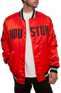 STARTER HOUSTON ROCKETS BLACK LABEL Satin ROT [LS930168] Jacke EXTRA LARGE - Bild 1 von 17