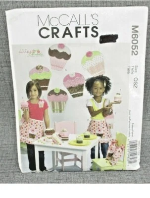 McCall's M6052 Cakes Aprons Wall Decor Purse Gift Box Sewing Pattern Uncut - Image 1 of 2