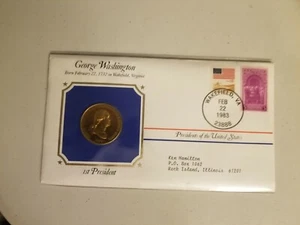 1983 Washington Collector Edition Official US Mint Presidential 24kt Goldplated - Picture 1 of 2