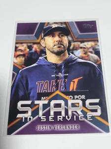 JUStIN VERLANDER 2021 Topps Stars In Service Insert #SIS-24. ASTROS - Picture 1 of 2