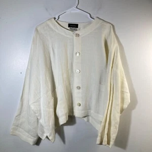 Womens Eskandar Lagenlook Linen Jacket Cream Esk Size O (US 6/8) - Picture 1 of 14