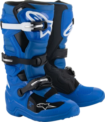 Botas ALPINESTARS Youth Tech 7S - Azul/Preto/Branco - EUA 3 2015017-712-3 - Imagem 1 de 3