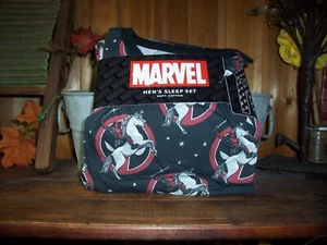 MARVEL DEAD POOL MENS COTTON SLEEP SET PAJAMAS SIZE LARGE LONG SLEEVE PULLOVER - Picture 1 of 1