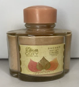 Vintage Full & Sealed L'Origan by COTY 2 Oz. Sachet Perfume Talcum Powder - Picture 1 of 6