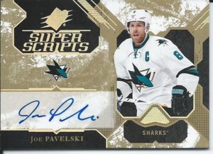 2017-18 Upper Deck SPX JOE PAVELSKI #SS-JP Super Scripts Autograph San Jose
