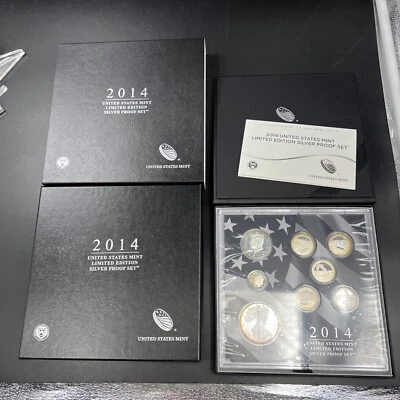 2014 United States US Mint Limited Edition Silver Proof Set OGP BOX & COA #A - Image 1 of 4