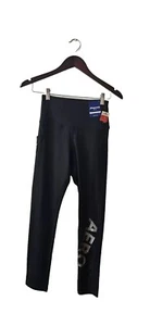 Aèropostale hoch geschnittene Medienleggings 2 Taschen Größe Small schwarz modern neu mit Etikett - Bild 1 von 18