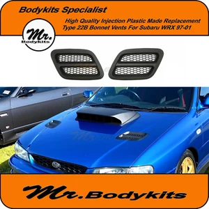 Plastic Made Replacement 22B Style Bonnet Vent For Subaru GC8 97-01 WRX/STi - Picture 1 of 13