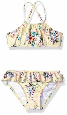 Tankini Seafolly Lago de los Cisnes para Niñas Pequeñas, Amarillo Limón, 2 Foto 1 de 2