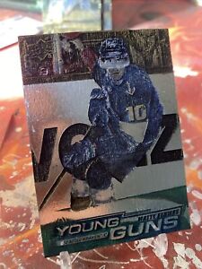 1/1 HAND-PAINTED & ENGRAVED WOOD Matty Beniers Young Guns Rookie Card