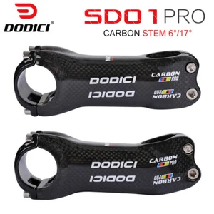 6/17 Degree 31.8MM Road MTB Bike Carbon Stem Bicycle Stems 70-120mm 3K Glossy - Picture 1 of 23