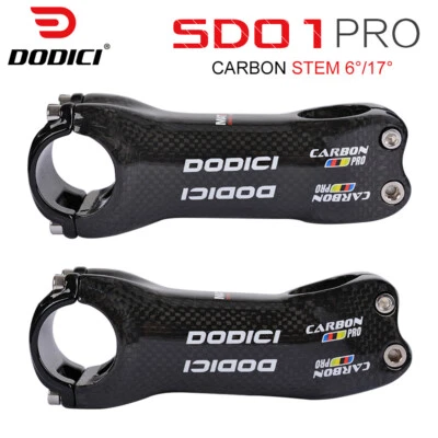 6/17 Degree 31.8MM Road MTB Bike Carbon Stem Bicycle Stems 70-120mm 3K Glossy - Image 1 of 4