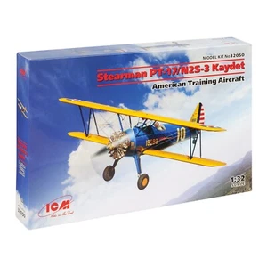 ICM 32050 Plastik Modellbausatz 1:32 Stearman PT-17/N2S-3 Kaydet (Trainingsflugzeug) - Bild 1 von 23