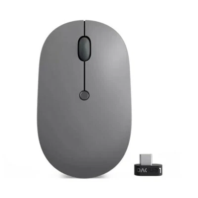 Lenovo GY51C21210 Go USB-C WIreless Mouse Blue Optical RF 2400DPI 6 Buttons Gray - Image 1 of 4