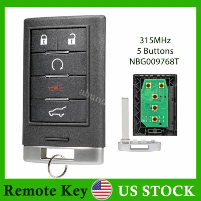 Replacement for Cadillac 2010-2015 SRX 2013-2014 ATS XTS Remote Key Fob Entry - Image 1 of 4