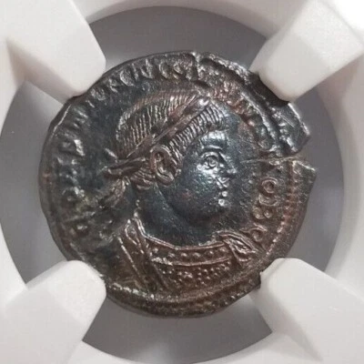 Constantine II Roman Empire BI Nummus AE3/4 NGC XF Ancient Epfig Hoard Pedigree - Image 1 of 4