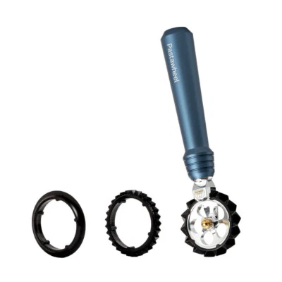 Marcato, Pastawheel Powder Blue Pasta Cutter Zig Zag or Smooth 3 Wheels - Image 1 of 2