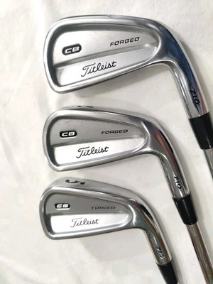 NICE TITLEIST CB 710 FORGED LONG IRONS 2,3,4 NS PRO-970 S FLEX STEEL MIDSIZE GRP - Image 1 of 4