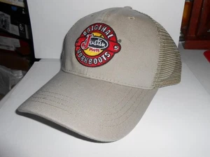 Justin Original Boots Mesh Back Trucker Snapback Hat NOS Vintage S48 - Bild 1 von 2