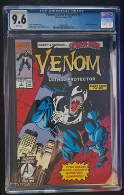 Venom: Lethal Protector #2 (1993) Spider-Man Apariencia - CGC 9,6 páginas blancas Foto 1 de 2