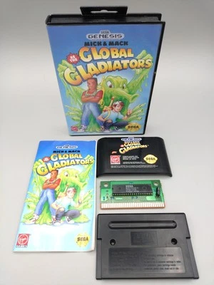 Mick &  Mack: Global Gladiators (Sega Genesis, 1992) CIB Manual Tested C - Image 1 of 3