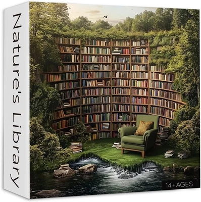 Natural's (Nature's) Library 1000 Pc Jigsaw Puzzle, Brand New-Sealed Box! - Image 1 of 4