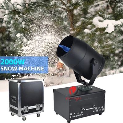 2000W Moving Head Snow Maker Snowflake Machine Remote Control for Chritmas Event - Image 1 of 4