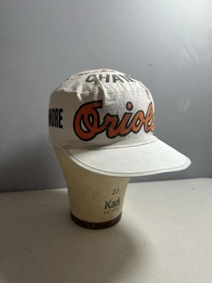 BALTIMORE ORIOLES VINTAGE 1983 MLB WORLD SERIES PAINTERS HAT CAP BURGER KING  ** - Image 1 of 4