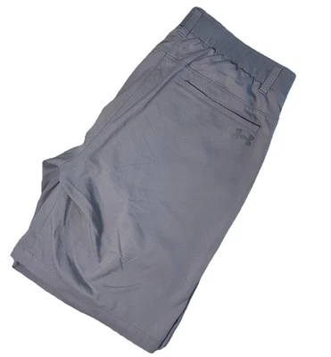 Шорты для гольфа Under Armour серые мужские размер 36 эластичный пояс тепловое снаряжение - Изображение 1 из 4