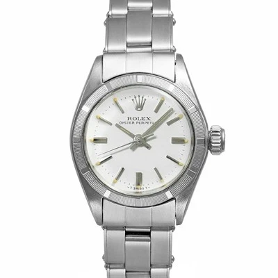 ROLEX Oyster Perpetual 6623 White Ladies Used Watch #51820 - Image 1 of 4