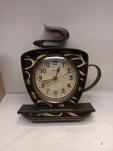 Westclox Coffee Cup 3D Wall Clock Model# Plastic Kitchen Clock 10" X 8" Works - Picture 1 of 1