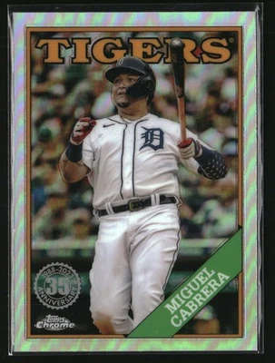 2023 Topps Chrome 1988 35th Anniversary Miguel Cabrera #88BC-4 Tigers - Image 1 of 2