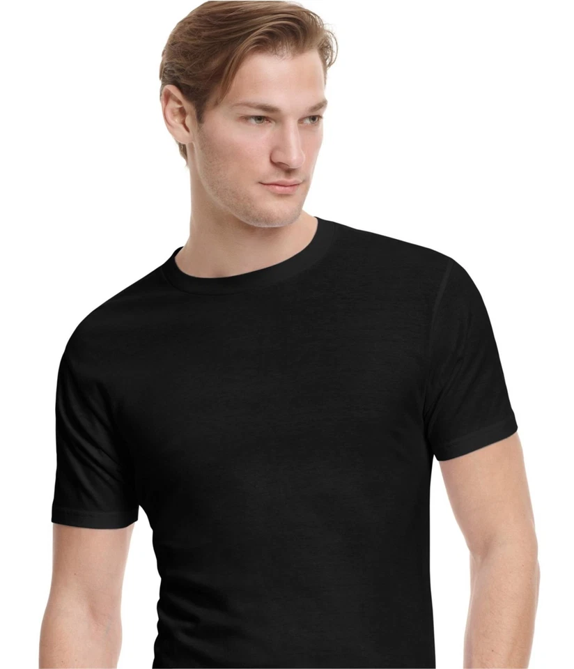 Alfani Mens Plain Basic T-Shirt, Black, XX-Large - Image 1 of 1