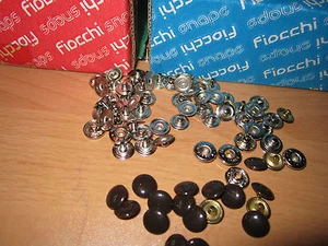 (0,26 € / Stück) 20 Marken Druckknöpfe Farbe: Dunkelbraun           (D k3mmDbr) - Picture 1 of 1