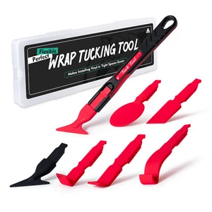 7IN1 Wrap Stick Squeegee Car Wrap Window Tinting PPF Edge Detailing Tuck Gasket - Picture 1 of 7