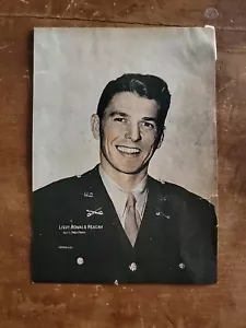 Foto de prensa vintage del teniente Ronald Regan de la década de 1940 - Imagen 1 de 2