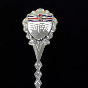 "Cuchara de viaje vintage de recuerdo de Prince Rupert Columbia Británica Canadá 4,75" - Imagen 1 de 5
