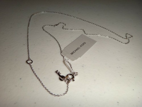 Collana MICHAEL KORS personalizzata in argento sterling 925 con ciondolo chiave MKC1109AA040 + SCATOLA