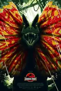 Jurassic Park Florey Dilophosaur Print Vice Press NT MONDO Sold Out (24x36) - Picture 1 of 2