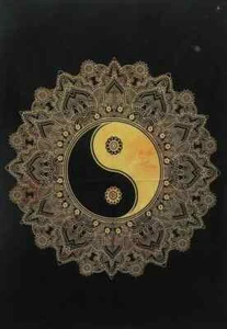 Indian Mandala Design Hippi Psychedelic Wall Hanging Tapestry Beach Throw Ethnic - Picture 1 of 3