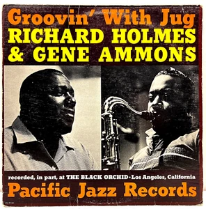 Richard Holmes & Gene Ammons Groovin' With Jug 1981 Vinyl Pacific Jazz Records - Picture 1 of 4