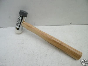 THOR THOREX 32MM WHITE & GREY DUAL NYLON FACED ASSEMBLY HAMMER WOOD HANDLE 710 - Picture 1 of 1
