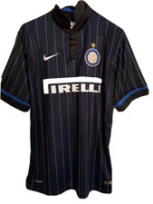 2014 NIKE - JAVIER ZANETTI Inter Milan #4 Pirelli Soccer Jersey - Women’s Large