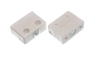 40 X Kd Atterramento Blocco Raccordi per Mobili Piano Montaggio Bianco - New - Foto 1 di 1